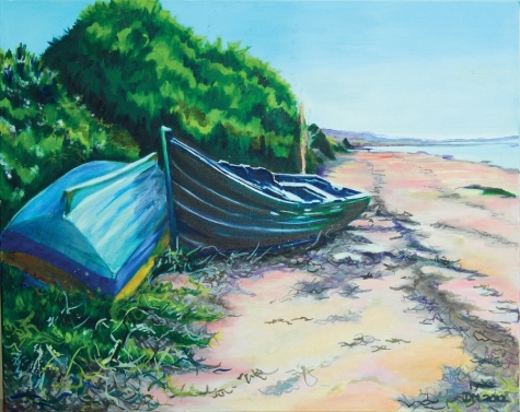 Boats on the Estuary in Oualidia